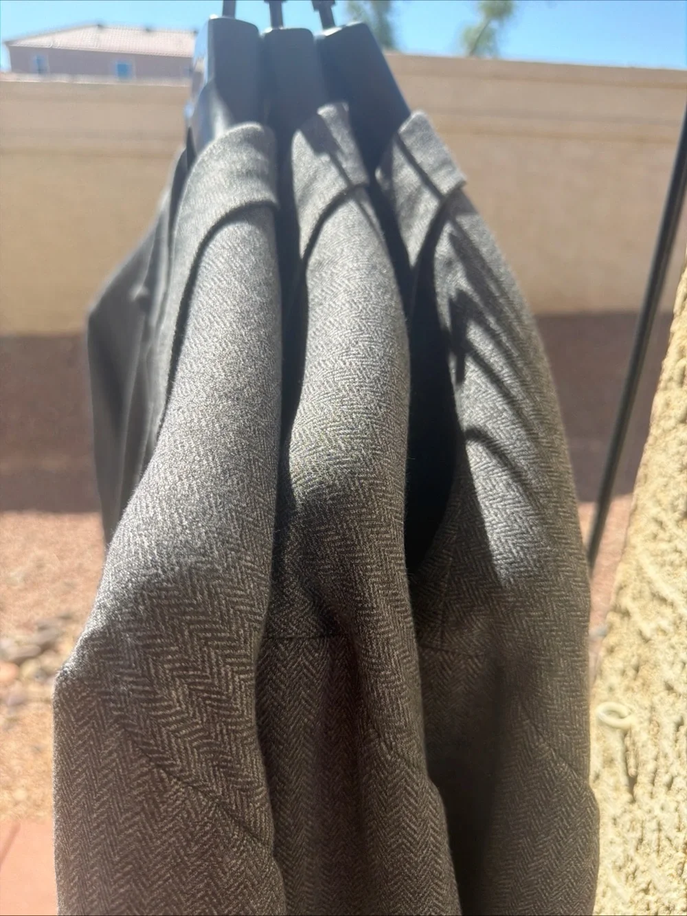 Stafford Gray Charcoal HB Blazer Jacket 58 L $188 Big & Tall